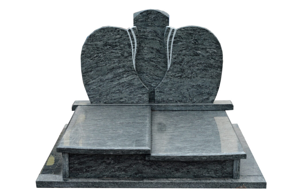 nagrobek szaro czarny, grobowiec